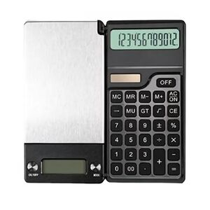 Source Unknown Silver and Black Digital Kitchen Scale with Calculator